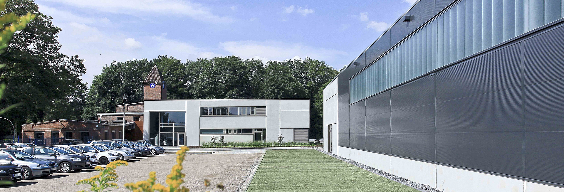 BDA, Auszeichnung guter Bauten Vest Recklinghausen,Architektur, Isopaneel, Reglitglas, Bauglas, Sichtbeton, Thermowand, Doppelwand, Design, Pfosten-Riegel Konstruktion, Auszeichnung, Recklinghausen, Münster, elevation, Marcel Müller, Boris Lehmann, e.a+d, Tillmann Tiefbau, Beton, Steinteppich, Ansicht, Zeichnung, Corten, Zeche